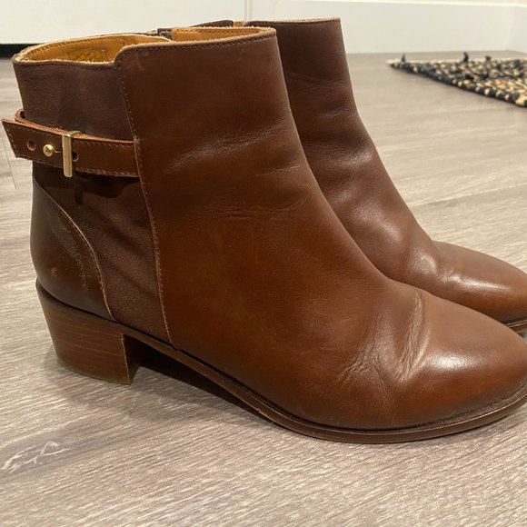 Shoes - BOBBIES Paris Genuine Leather, Handcrafted in Portugal, Chelsea Boots, Brown